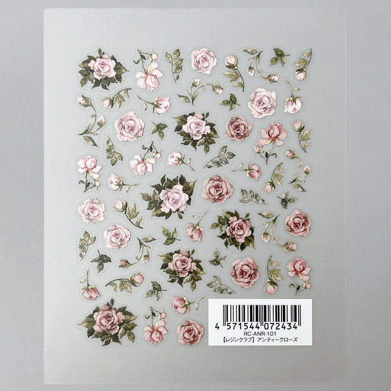 Resin Sticker [Antique Roses]